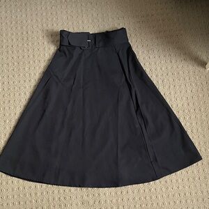 H&M Classic Black A-Line Skirt